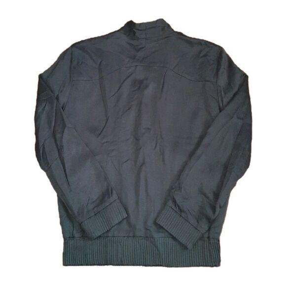 Ch. CHAPTER Designer Mens Upscale Two Way Zipper Bomber Jacket Army Green Size M - Picture 2 of 4